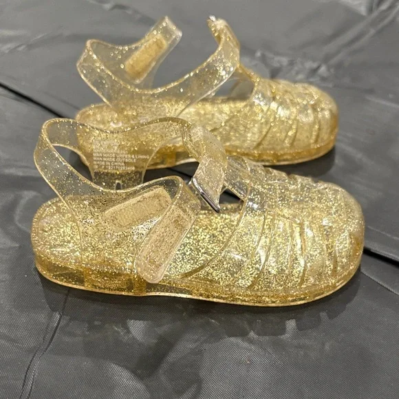 OshKosh B'gosh Glittery Gold Kids Sandals - Picture 4 of 6